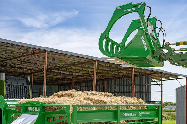 Hustler | Attachments & Bale Handlers | GrappleMax Grapple Buckets for sale at Eureka Valley Agriculture